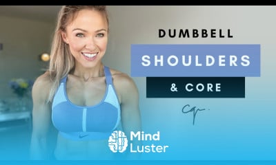 40 Min SHOULDER WORKOUT at Home with DUMBBELLS Core Strength