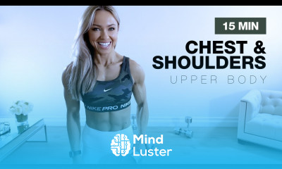 15 MIN CHEST SHOULDERS WORKOUT at Home Upper Body with Dumbbells