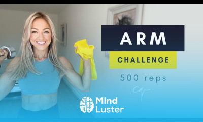 500 Rep Arm Challenge Band or Dumbbells at Home Workout