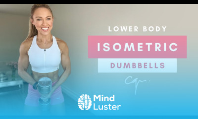 30 Min LOWER BODY ISOMETRIC WORKOUT WITH DUMBBELLS at Home