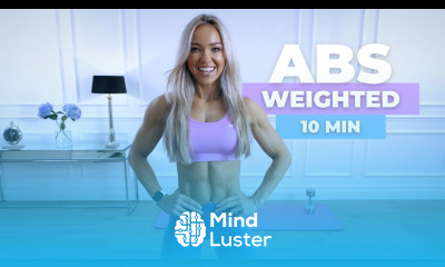 10 MIN WEIGHTED ABS Dumbbell Ab Workout Caroline Girvan