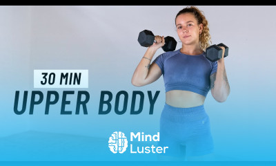 30 Min Full Upper Body Workout Tone and Build Strength With Dumbbells At Home