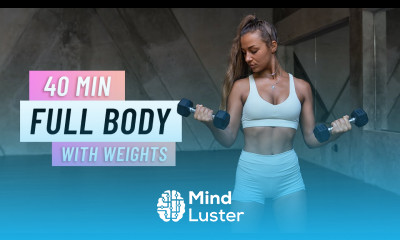 40 MIN FULL BODY CARDIO HIIT Workout With Weights Build Strength and Torch Calories