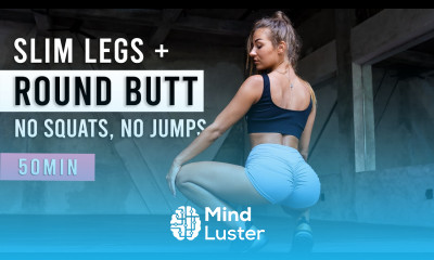 50 MIN SLIM LEGS ROUND BUTT WORKOUT Burn Thigh Fat Low Impact No Squats No Jumps