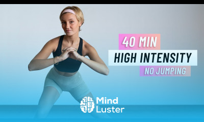 40 MIN INTENSE NO JUMPING HIIT No Equipment Full Body Low Impact