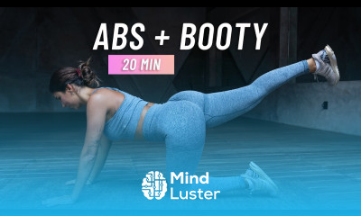 20 MIN ABS BOOTY No Equipment Workout for a Flat Belly Round Glutes