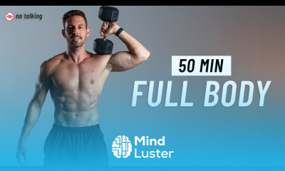 50 Min Full Body Dumbbell Workout At Home Build Muscle No Talking