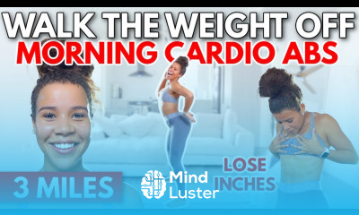 3 Mile Walk Morning Cardio Abs Workout at Home