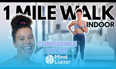 FAST 1 Mile Walk at Home Happy Mood Boost Fitness Videos
