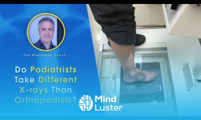 Do PODIATRISTS Take Different X rays Than ORTHOPAEDISTS