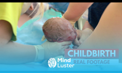 Natural Delivery Real Footage