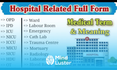 Medical Terms and Meaning Hospital Related Full Form