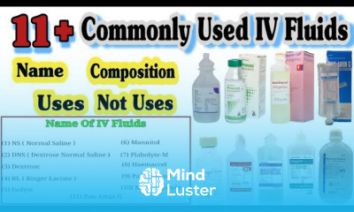 Commonly Used IV Fluids Types Of IV Fluids In Hindi ivfluids