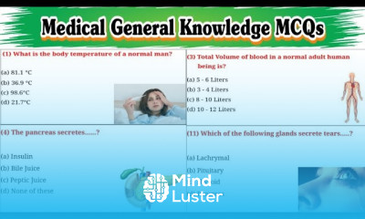 Medical General Knowledge MCQs Human Anatomy Physiology MCQs
