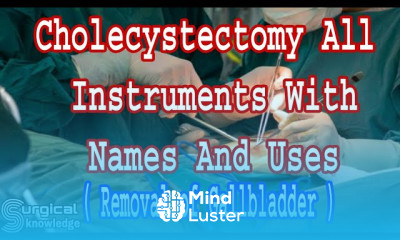 CHOLECYSTECTOMY INSTRUMENTS WITH NAMES AND USES