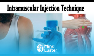 Intramuscular IM Injection Technique On Deltoid