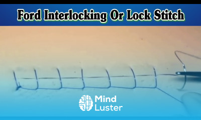 Ford Interlocking Reversing Continuous Lock Lock Stitch Suture Pattern