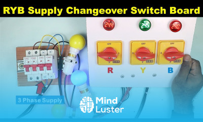 RYB Supply Changeover Switch Board 3 phase changer connection TheElectricalGuy