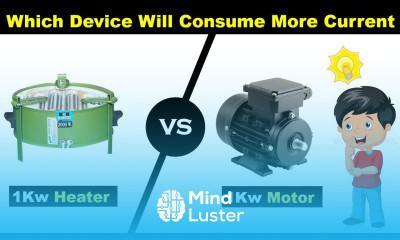  99 of people fail to give the right answer Which device will draw higher current Heater or Motor