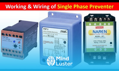 Phase Failure Relay single phase preventer connection diagram TheElectricalGuy