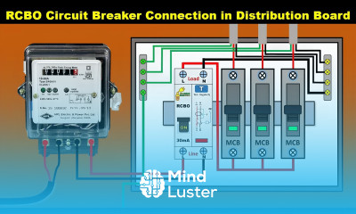 How to wire RCBO Breaker in Distribution board RCBO Connection TheElectricalGuy