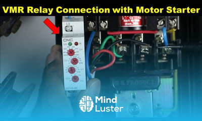 VMR Relay Connection with 3 Phase Motor Starter TheElectricalGuy
