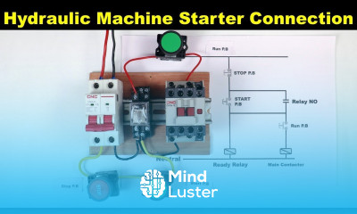 Electrical hydraulic press Machine Starter Control Wiring TheElectricalGuy