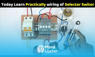 How to wire a Selector Switch in Starter with Limit Switch and Push Button TheElectricalGuy