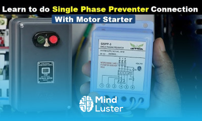 Phase Failure Relay Connection with DOL Motor Starter TheElectricalGuy