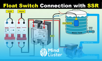 Water Tank Motor Automatic ON OFF by using Float Switch and SSR TheElectricalGuy