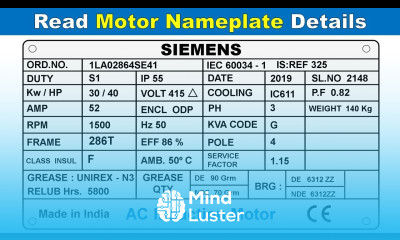 Motor Nameplate Details Explained How to Read Electric Motor nameplate TheElectricalGuy