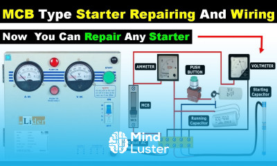 Single Phase MCB Type Submersible Pump Starter Motor Starter connection TheElectricalGuy