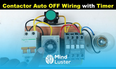 Auto OFF Motor Starter Connection by using Timer ElectricalTechnician