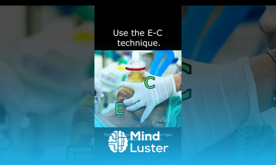 Nurse CPR E C Seal Technique Ambu Bag Mask Resuscitation