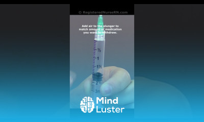 Inject Air Into a Vial for Medication Administration Nursing Tip shorts