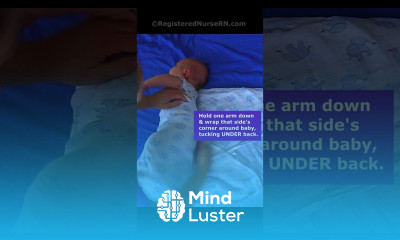 Swaddle a Newborn Baby Tutorial in 50 Seconds shorts