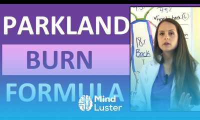 Parkland Burn Formula Calculation Example Nursing NCLEX Lecture Review