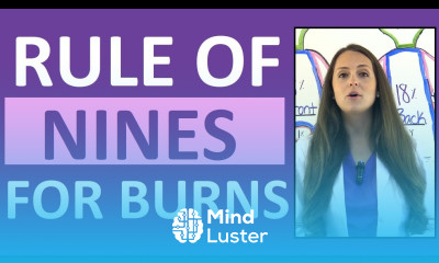 Rule of Nines for Burns in Adults Nursing NCLEX Lecture w Examples