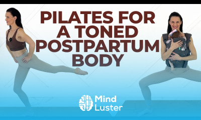 Full Body Postnatal Pilates Babywearing Option Exercise With Baby