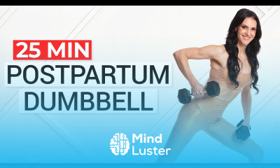 Get Strong Toned After Baby Postpartum Workout With Dumbbells Or Water Bottles
