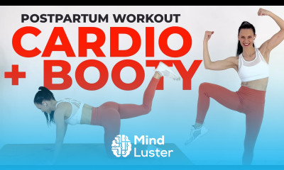 Postpartum Cardio Workout GLUTES 20 Minute Postpartum Workout