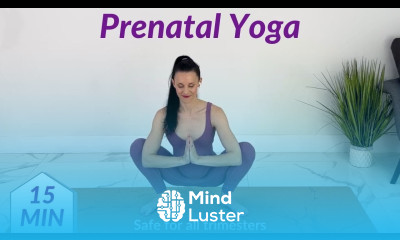 15 Minute Pregnancy Yoga First Second Third Trimester Prenatal Yoga