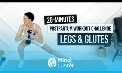 METABOLISM BOOSTER Advanced Postpartum Workout Challenge LEGS GLUTES With Dumbbells