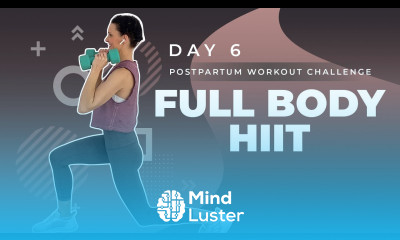 Day 6 Postpartum Workout Challenge Full Body HIIT Workout