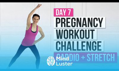 Day 7 Pregnancy Workout Challenge Cardio Pregnancy Stretches