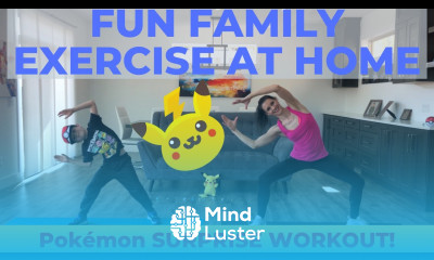 Family Exercise At Home Pokémon Workout For Kids