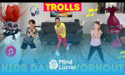 Kids Workout Dance TROLLS Dance Party Workout For Kids THE MOST FUN EVER