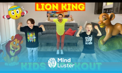 Kids Workout LION KING Age 3 10 Simba Pumbaa Timon Zazu and More