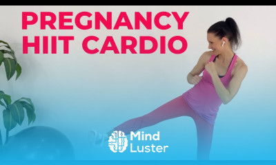 Pregnancy HIIT Workout cardio cool down stretches first and second trimester
