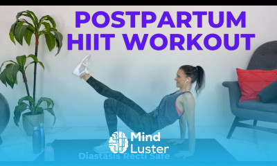 15 Minute Postpartum Workout diastasis recti safe